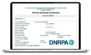 Informe de dominio